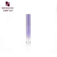 srs private label round lipgloss container empty fancy custom purple lip gloss tube with brush