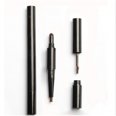 2019 Hot Sell Waterproof Automatic Natural Double Ended 3 in1 Eyebrow Pencil Private Label Low MOQ Eyebrow Pen With Brush