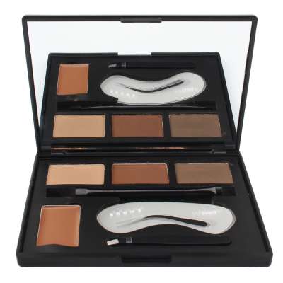 New Design Beauty Cosmetic Professional Eyebrow Powder Brow Powder Makeup Tint Palette Kit With Brush With Private Label Service