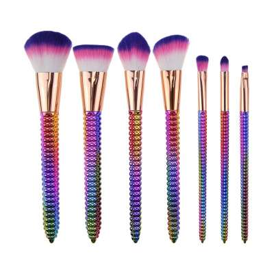 Best Samples Beauty Cosmetics Private Label Vegan Cosmetics Brushes Facial Brush Corn Shaped Colorful Makeup Brush Kit No Logo